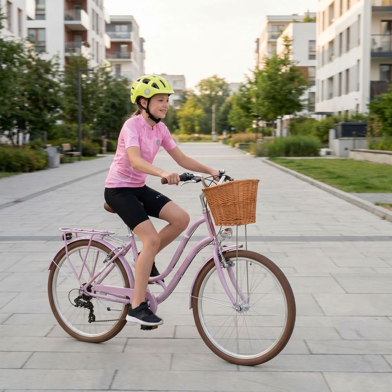 Младежки градски велосипед ATTABO CITY 26" розов 5