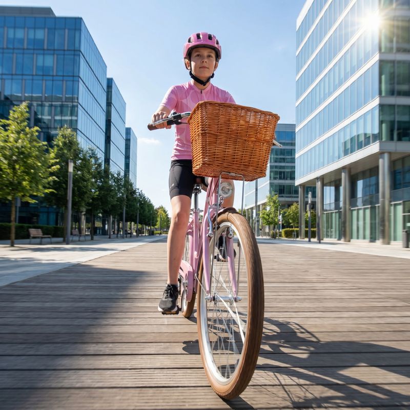 Младежки градски велосипед ATTABO CITY 26" розов 19