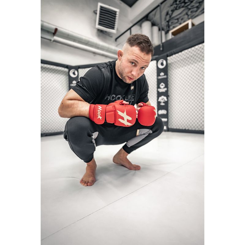 MMA HOOK FIGHTING спаринг ръкавици TX0-B4M0016 червен 8