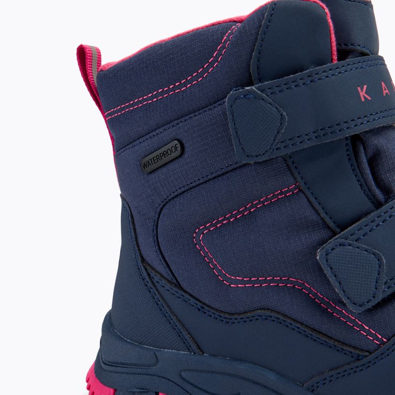 Детски ботуши за сняг KADVA Snowey Mid WP navy/fuchsia 9