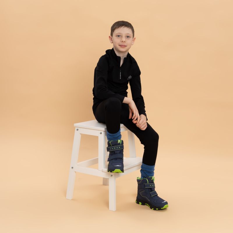 Детски апрески KADVA Snowey Mid WaterProof тъмносиньо/зелено 3