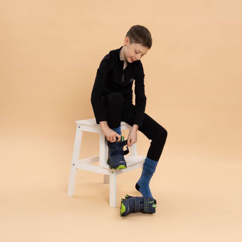Детски апрески KADVA Snowey Mid WaterProof тъмносиньо/зелено 10