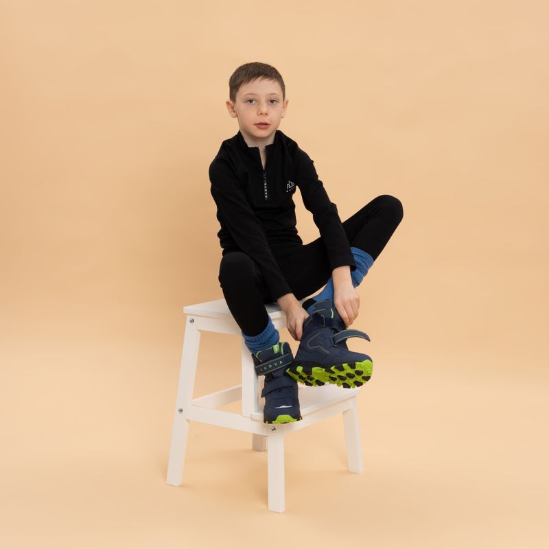 Детски апрески KADVA Snowey Mid WaterProof тъмносиньо/зелено 11