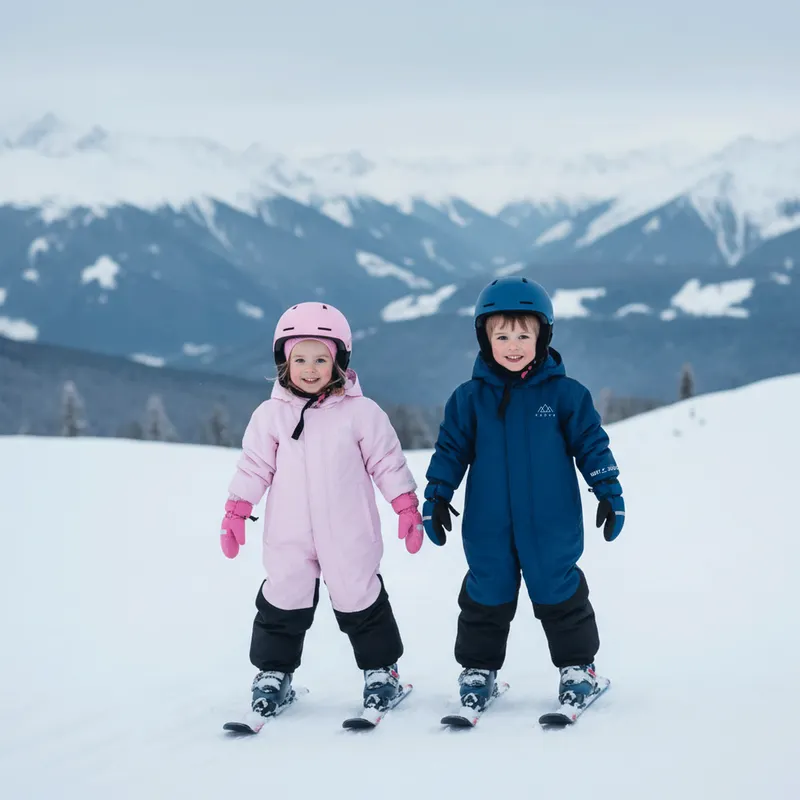 Детски ски гащеризон KADVA Kiko Jrb navy blue 8