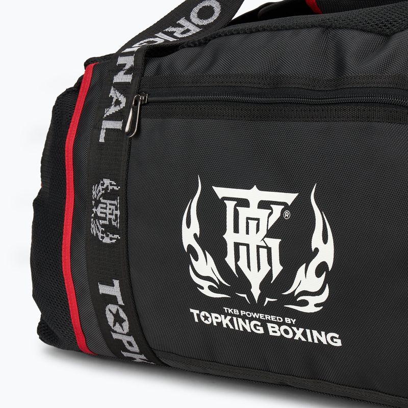 Top King Чанта за тренировки в спортната зала 110 л черна/червена 4
