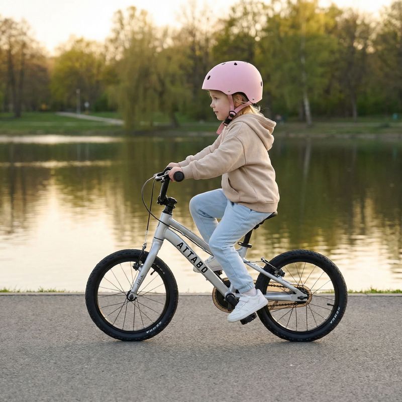 Детски велосипед ATTABO EASE 16" 7,3 kg silver 4