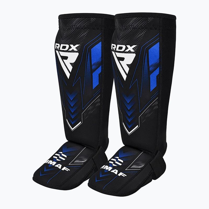Протектор за пищял и стъпало RDX IMMAF Approved Neoprene Shin Instep blue