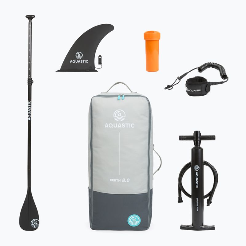 Комплект надуваема дъска SUP за деца AQUASTIC Perth 8'0" allround blue 17