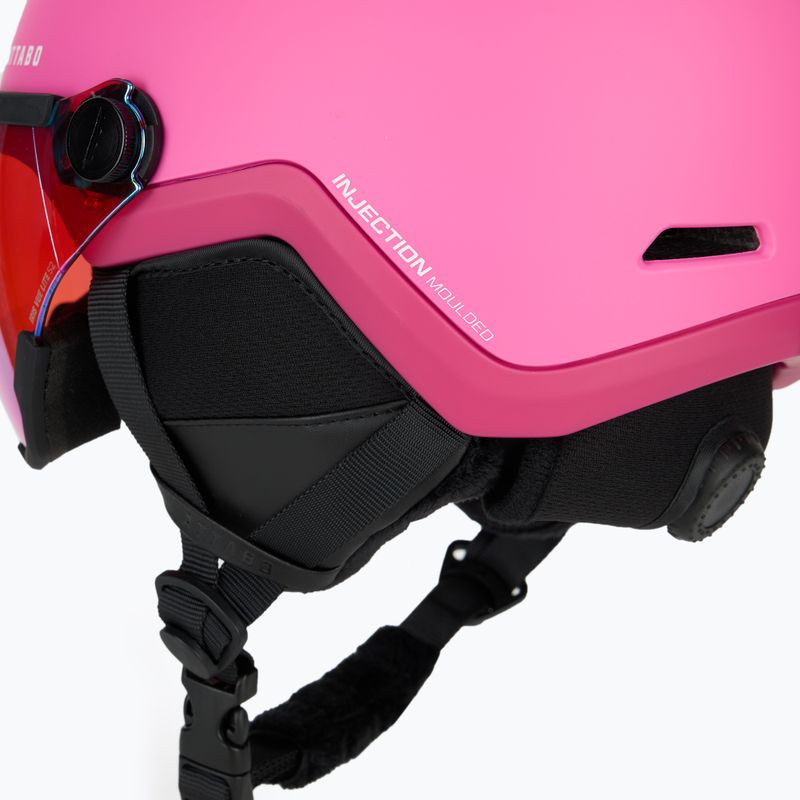 Детска скиорска каска ATTABO Avens 2.0 Jr Visor pink 10