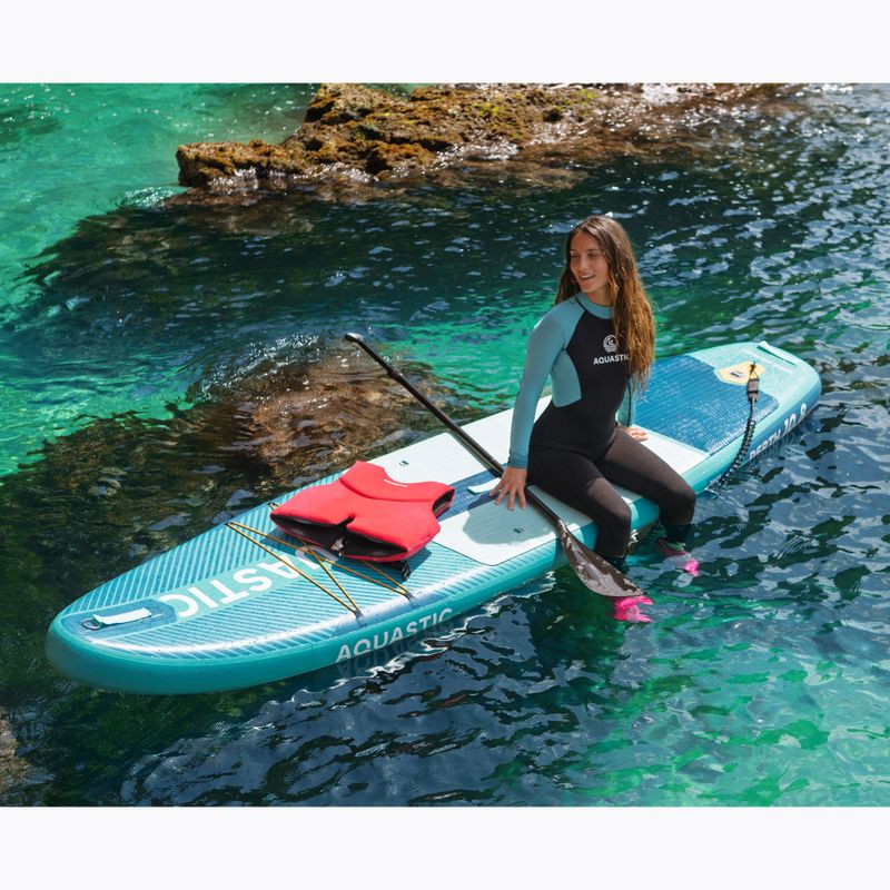 Комплект надуваема дъска SUP AQUASTIC Perth 10'8" allround green 19
