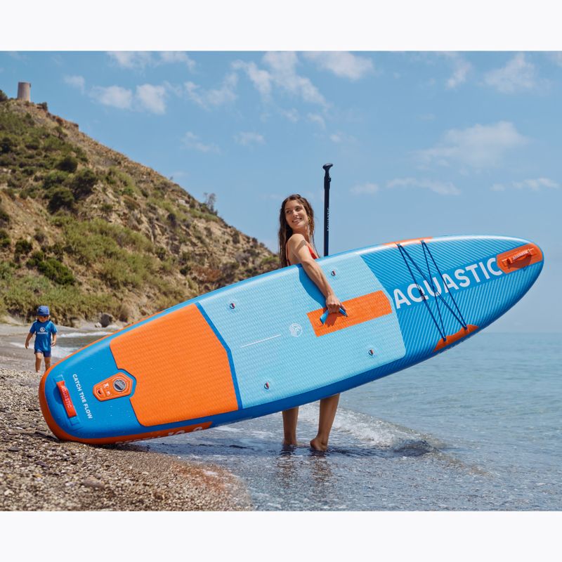 Комплект надуваема дъска SUP AQUASTIC Perth 10'8" all-round blue 21
