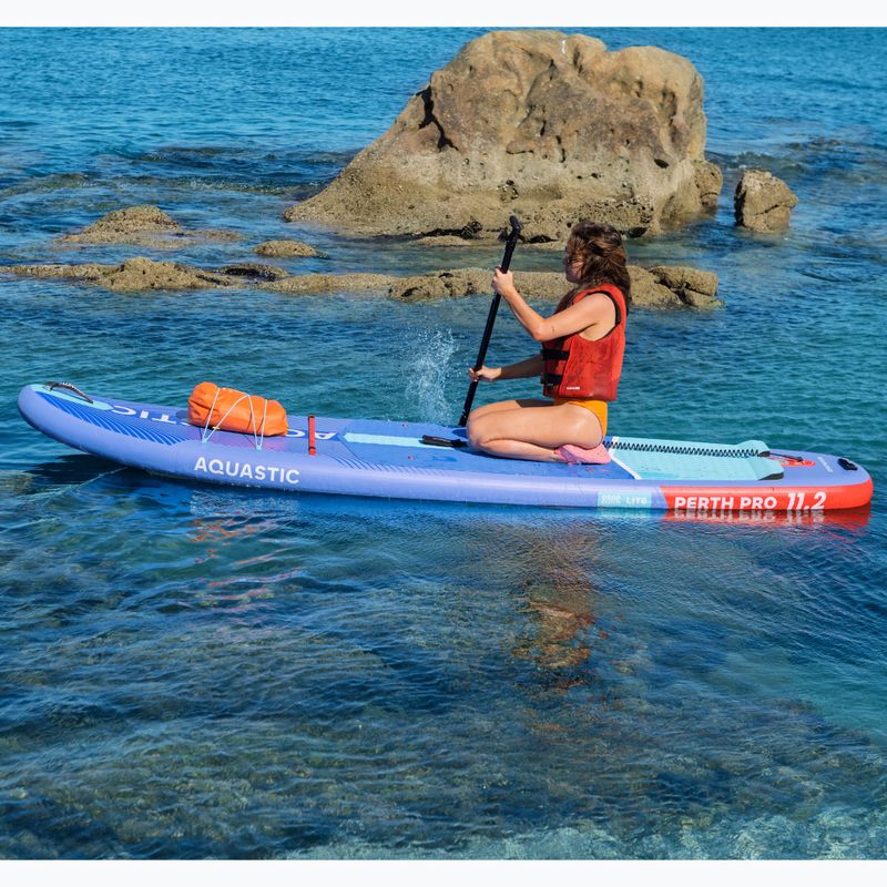 Комплект надуваема дъска SUP AQUASTIC Perth Pro 11'2" all-round blue 23