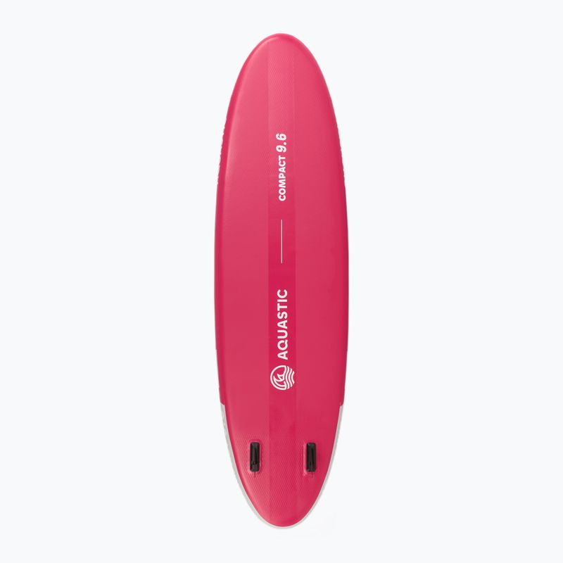 Комплект надуваема дъска SUP AQUASTIC Compact 9'6" pink 4