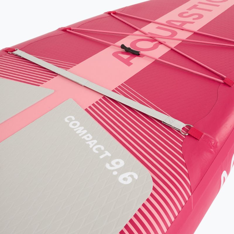 Комплект надуваема дъска SUP AQUASTIC Compact 9'6" pink 7