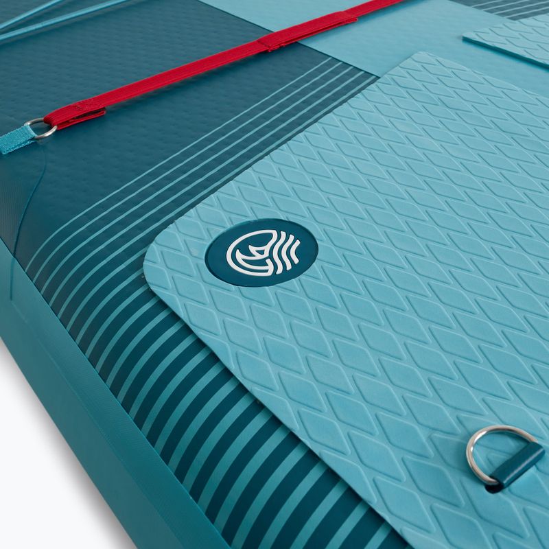 Комплект надуваема дъска SUP Compact 11'0" синя 8