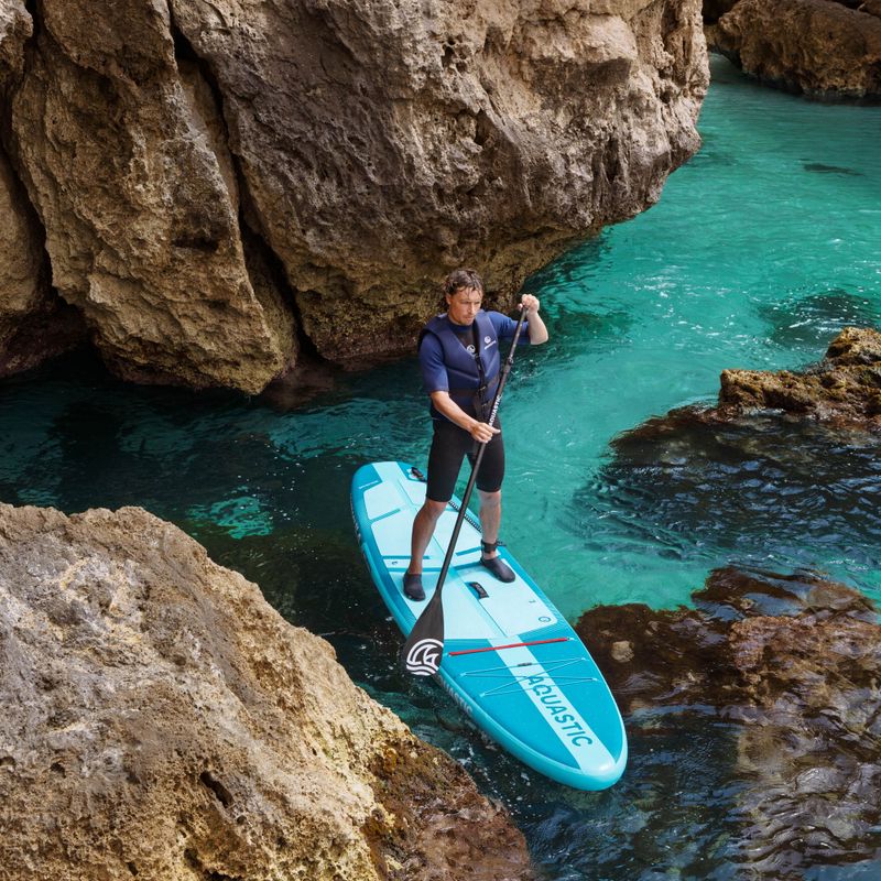 Комплект надуваема дъска SUP Compact 11'0" синя 21