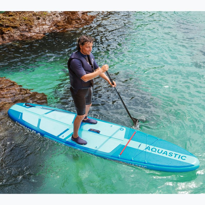 Комплект надуваема дъска SUP Compact 11'0" синя 22