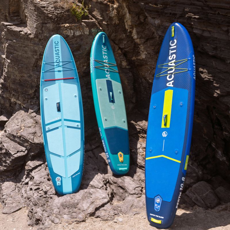 Комплект надуваема дъска SUP Compact 11'0" синя 25