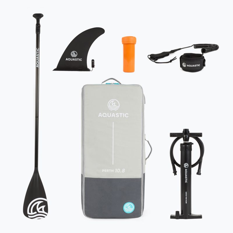 Комплект надуваема дъска SUP AQUASTIC Perth 10'8" allround dark blue 17