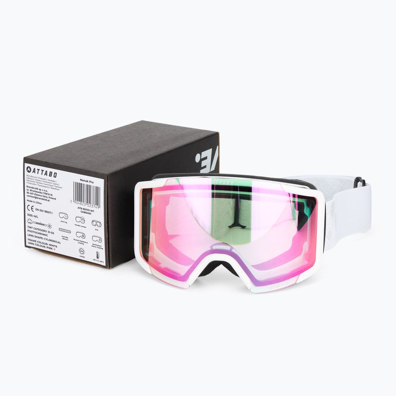 Скиорска маска ATTABO Nanuk Pro photochromic white 14