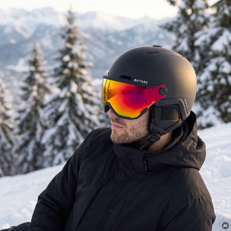Скиорска каска ATTABO Avens 2.0 Visor black 6