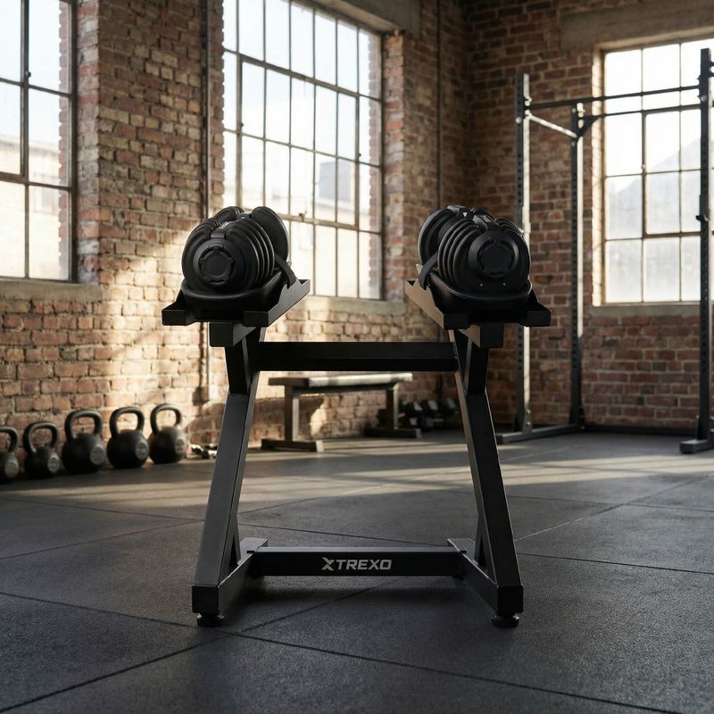 Стойка за регулируеми дъмбели XTREXO black 4