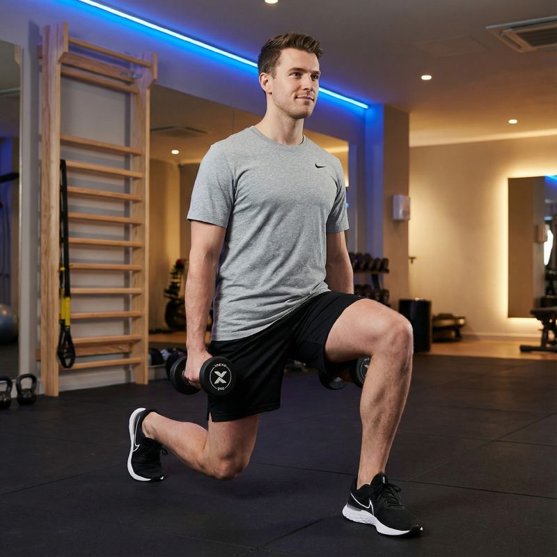 Гумен чугунен дъмбел XTREXO Pro 2 kg black 5