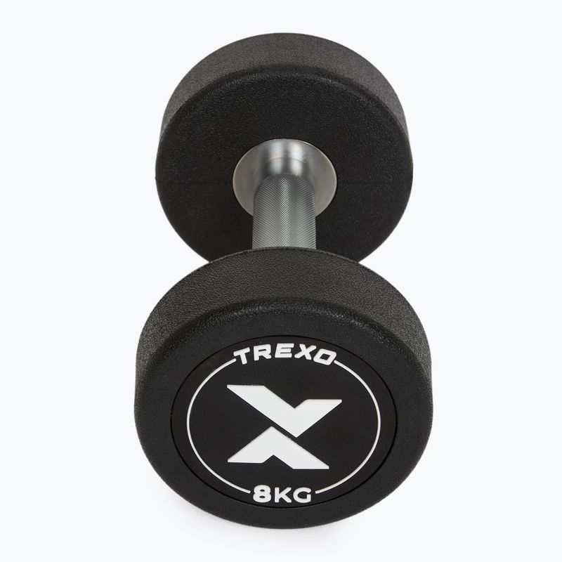 Дъмбел с гумено покритие XTREXO Pro 8 kg black 7