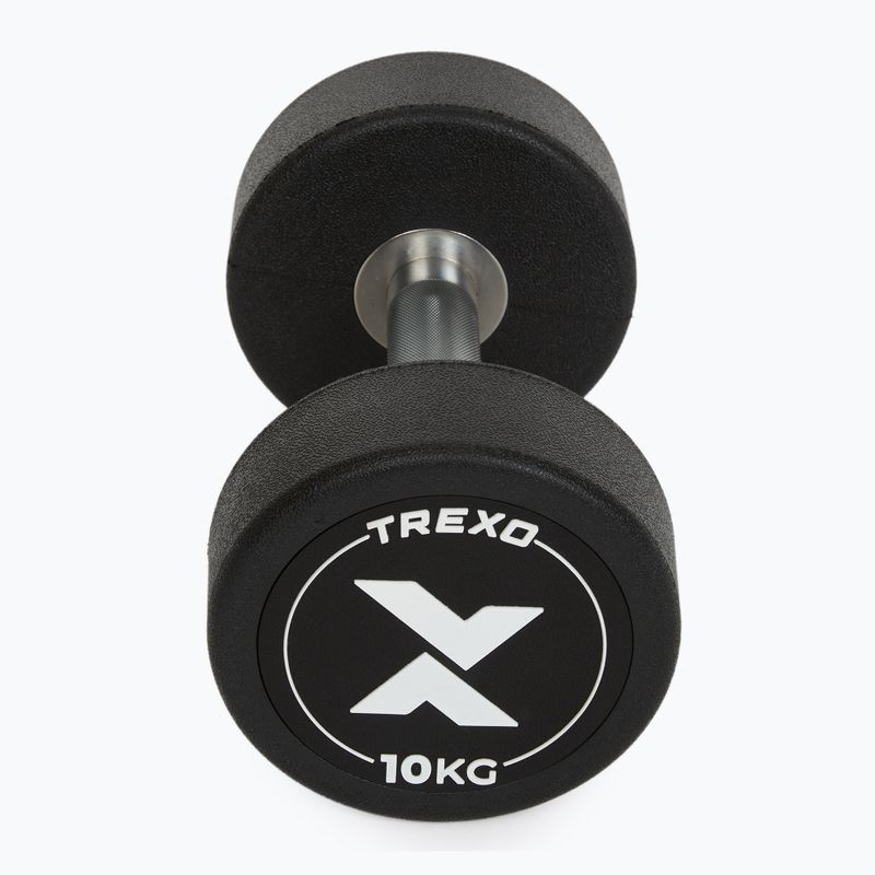 Дъмбел с гумено покритие XTREXO Pro 10 kg black 7