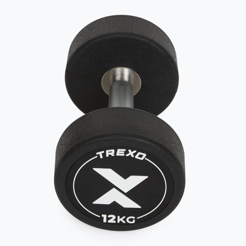 Дъмбел с гумено покритие XTREXO Pro 12 kg black 7