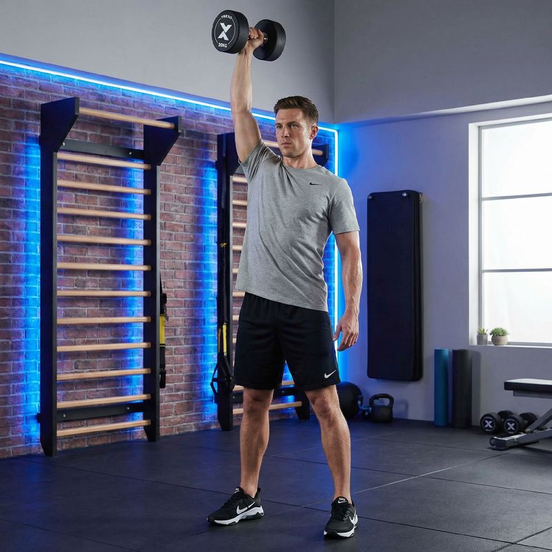 Дъмбел с гумено покритие XTREXO Pro 20 kg black 6