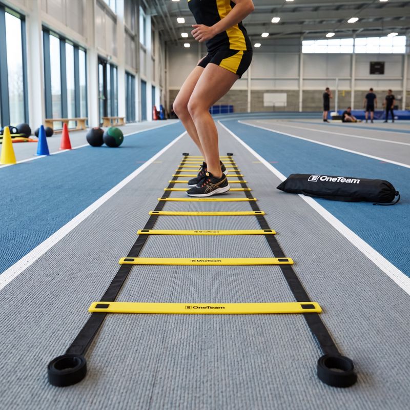 Координационна стълба OneTeam S-AG LADDER 6M жълта 3