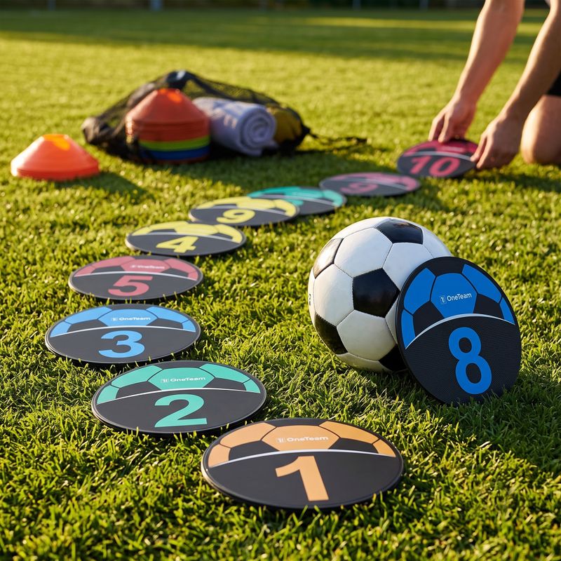 Тренировъчни маркери OneTeam TRF08 10 бр. SOCCER 2