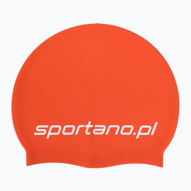 Плувна шапка SPORTANO silicone orange 2