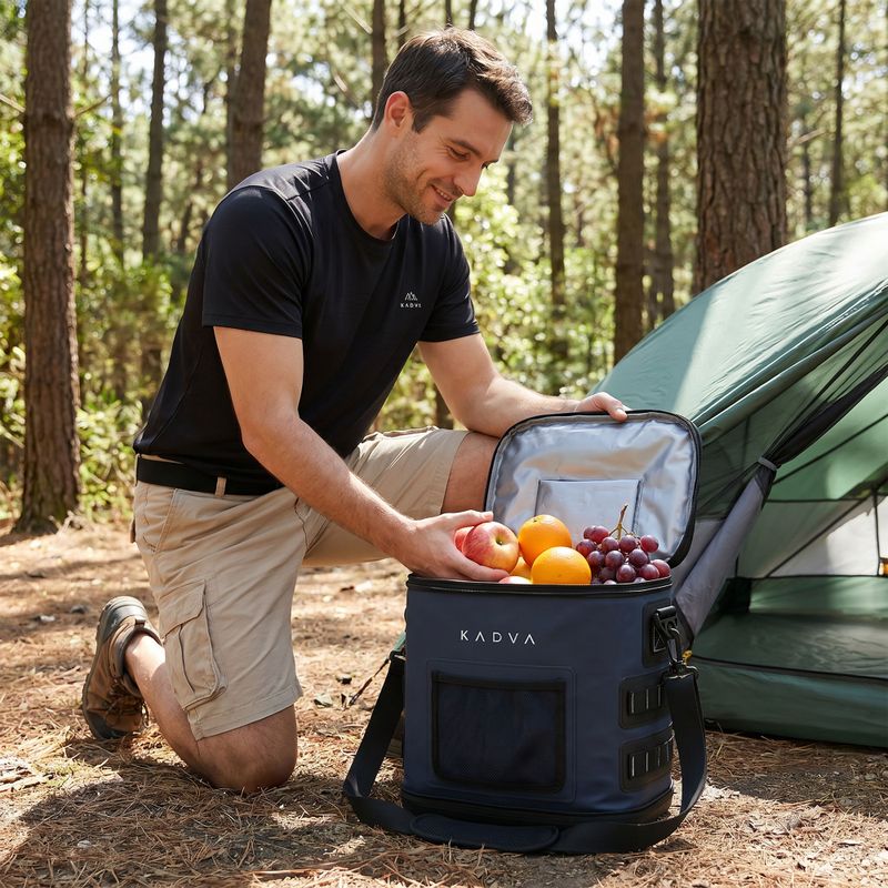 Туристически хладилник/Хладилна чанта KADVA flat Reducer 17 l navy blue 11