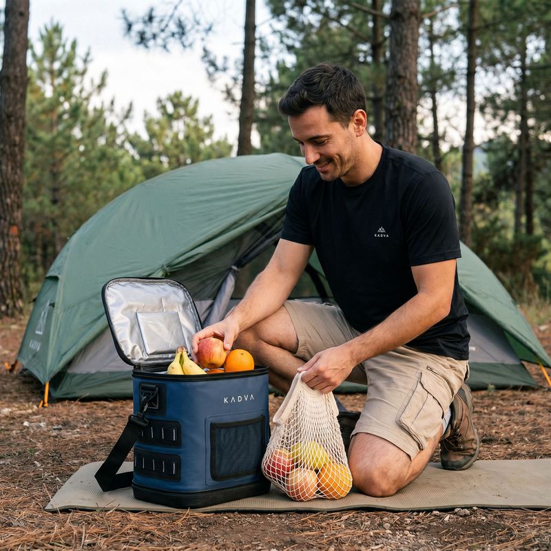 Туристически хладилник/Хладилна чанта KADVA flat Reducer layup 12 l navy blue 11