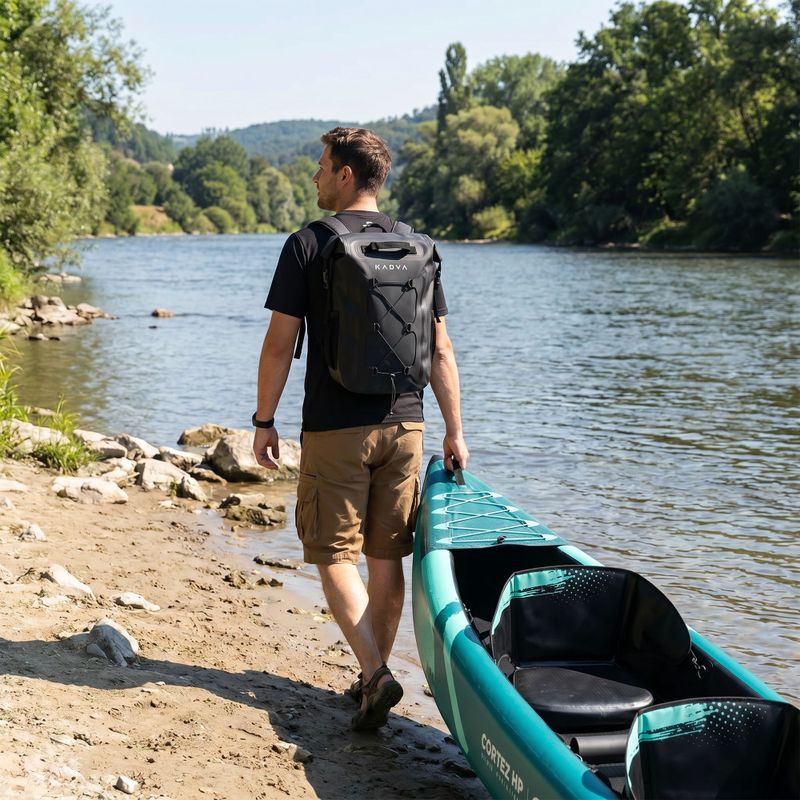 Водоустойчива раница KADVA Fish 20 л черна 11
