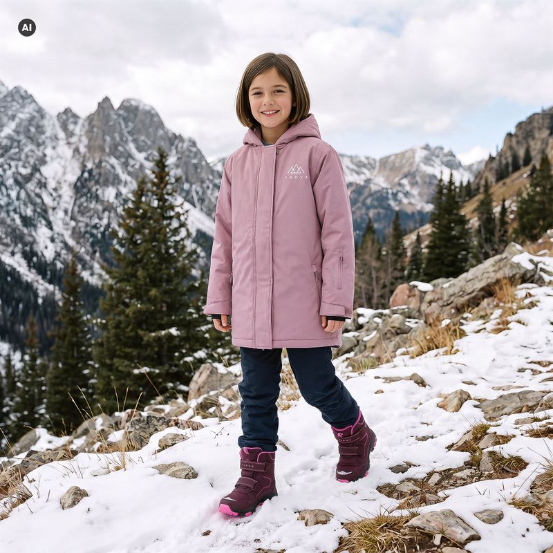 Детски апрески KADVA Snowey Mid WP розов 5