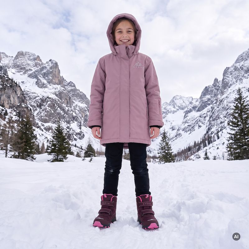 Детски апрески KADVA Snowey Mid WP розов 7