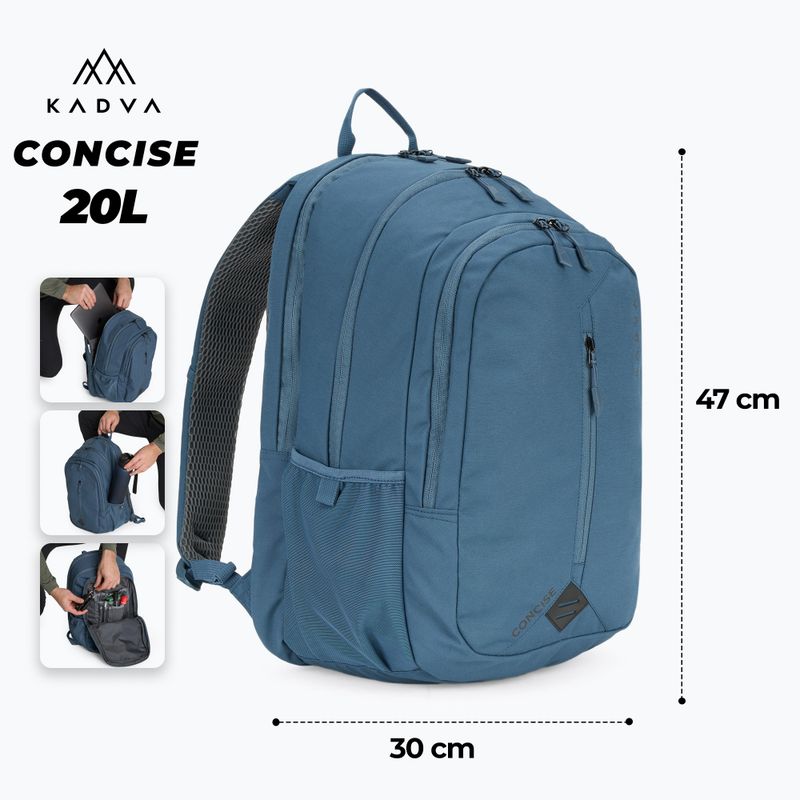 KADVA Concise 20 л туристическа раница navy 2