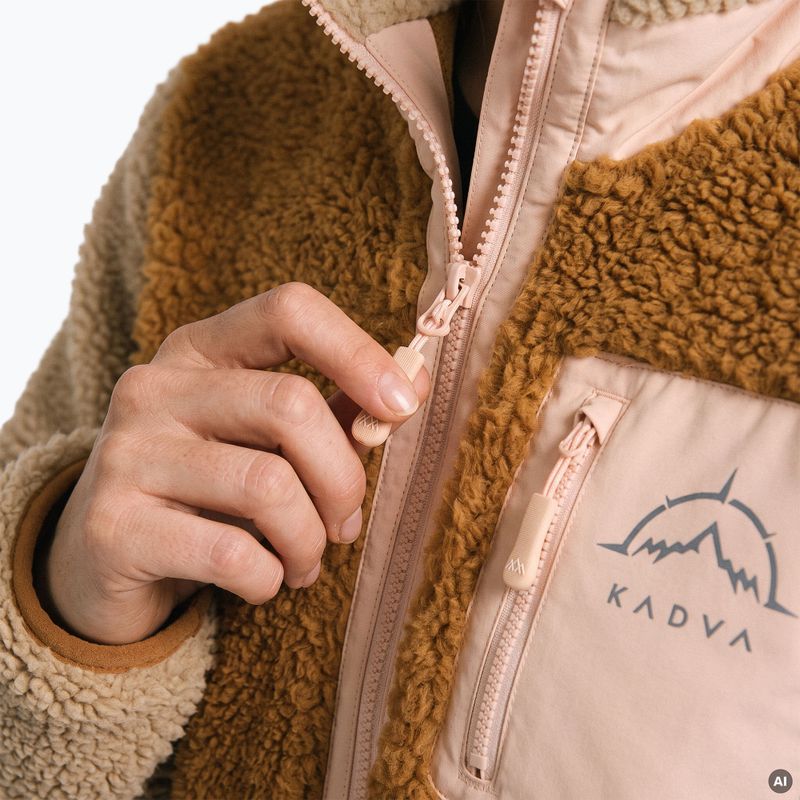 Дамски поларен суичър KADVA Rodvik WMNS бежов 6