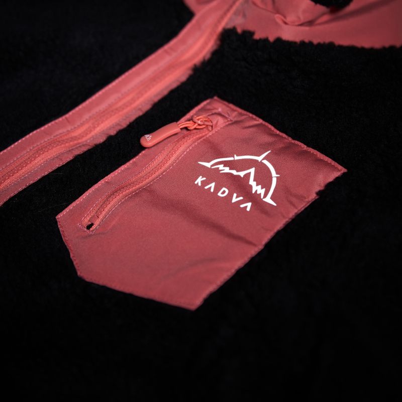 Дамски поларен суитшърт KADVA Rodvik WMNS Antracytowy/Szary/Różowy 7