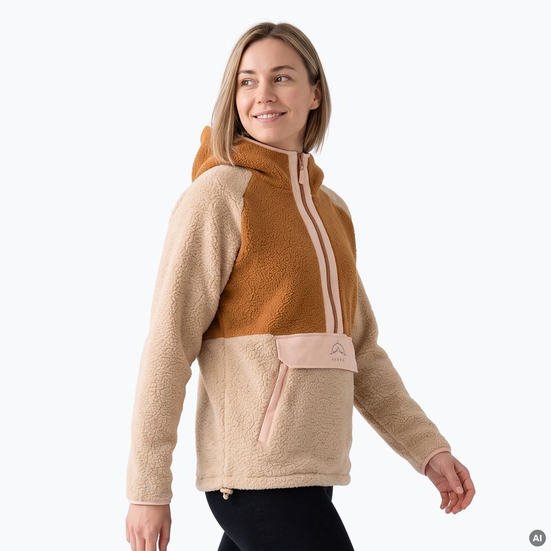Дамски поларен суичър KADVA RODIA WMNS бежов 5