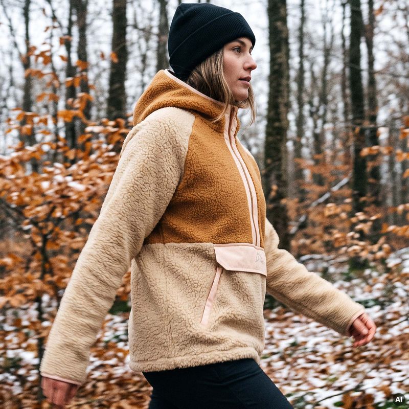 Дамски поларен суичър KADVA RODIA WMNS бежов 11