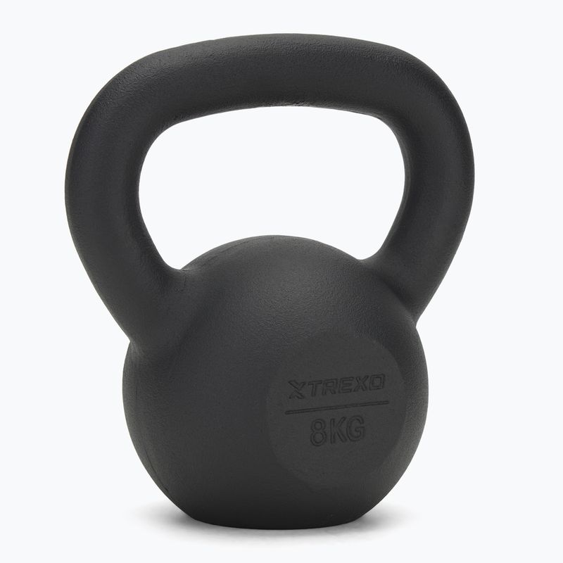 Кетълбел чугунен TREXO 8 кг черен
