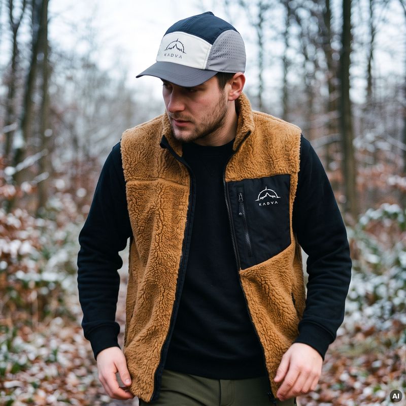 Мъжки елек KADVA RODVIK VEST кафяв 11