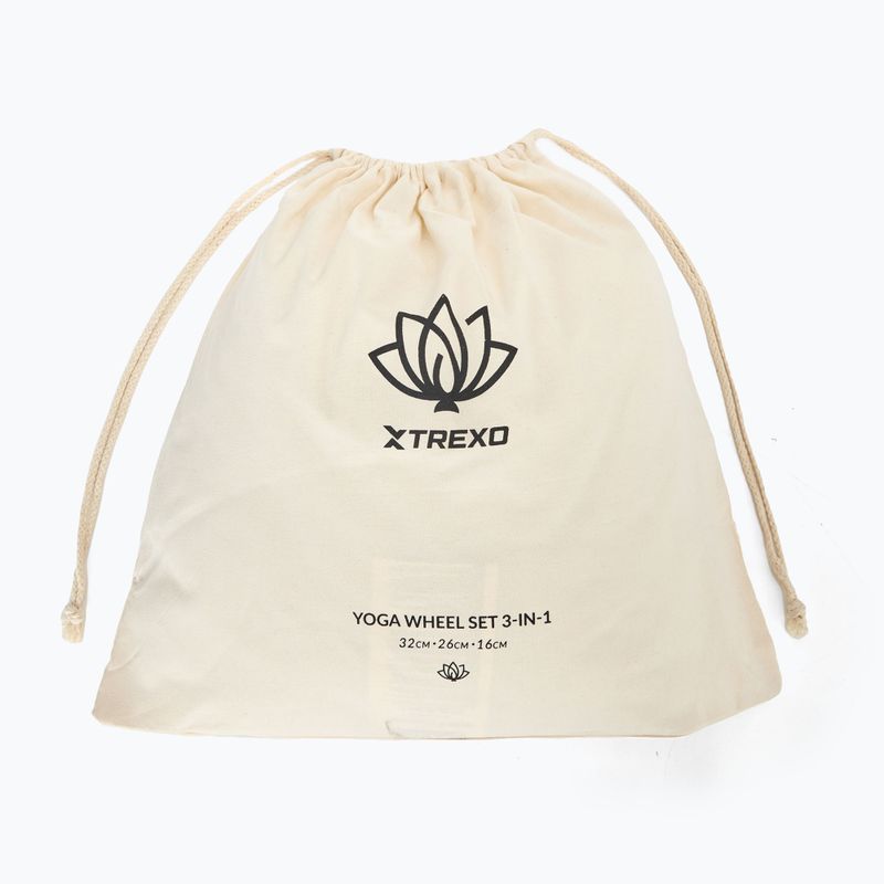 Комплект обръчи за йога XTREXO Flowheel 3-in-1 olive 9