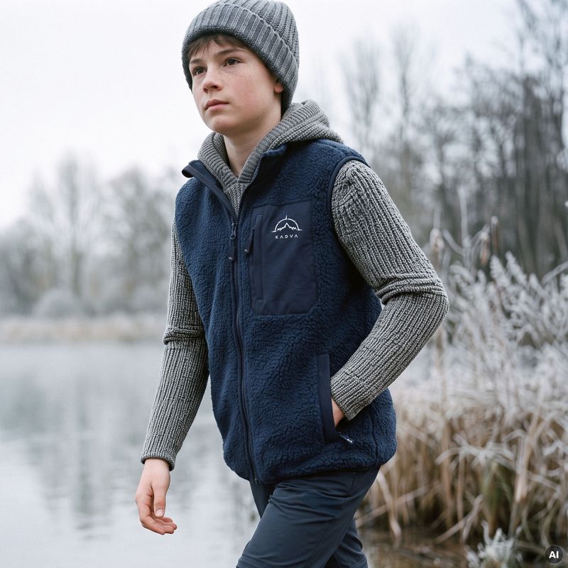 Детски елек KADVA RODVIK VEST тъмносин 12