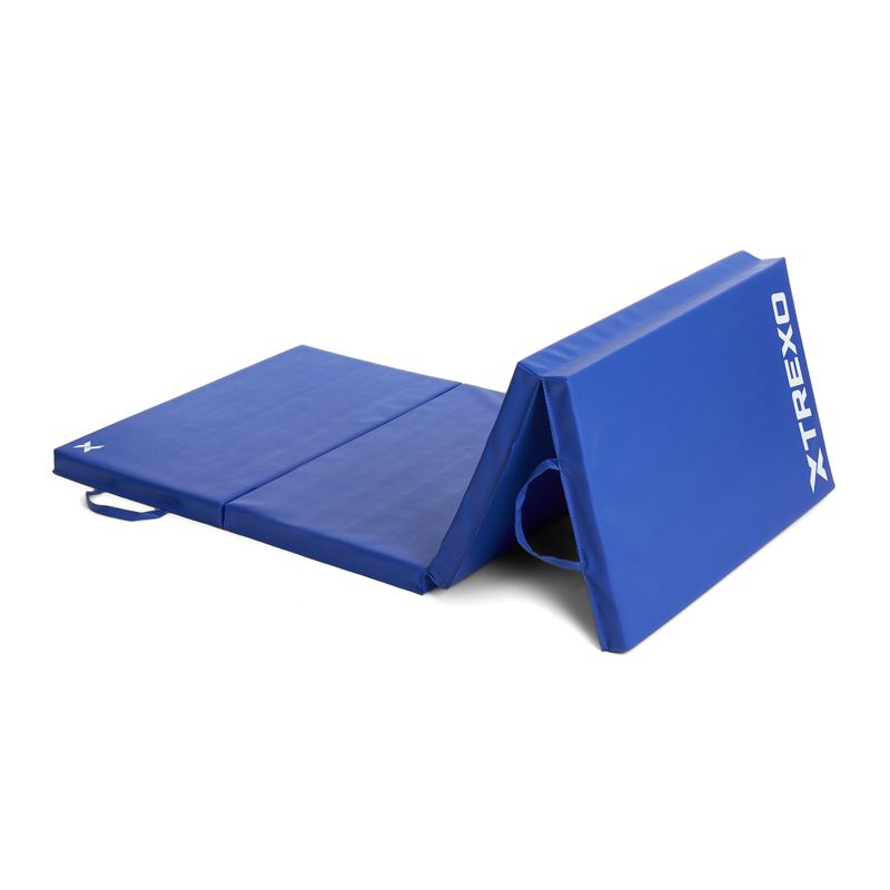 Гимнастически матрак TREXO сгъваем 195 x 80 x 5 cm blue 10