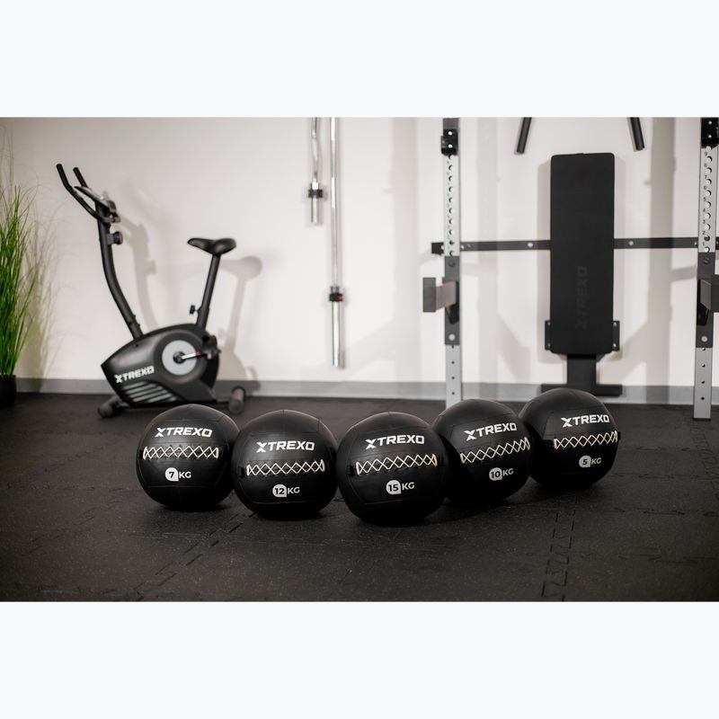 Медицинска топка TREXO Wall Ball 5 kg black 7